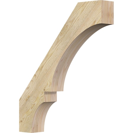 Ekena Millwork 4"W x 24"D x 28"H Balboa Rough Sawn Knee Brace, Douglas Fir BRC04X24X28BOA00RDF